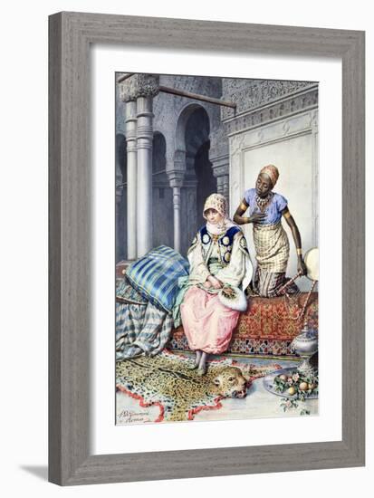 In the Harem-Achille De Dominicis-Framed Giclee Print