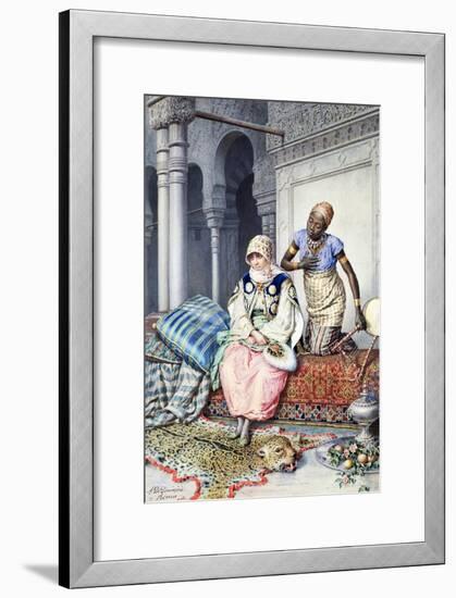 In the Harem-Achille De Dominicis-Framed Giclee Print