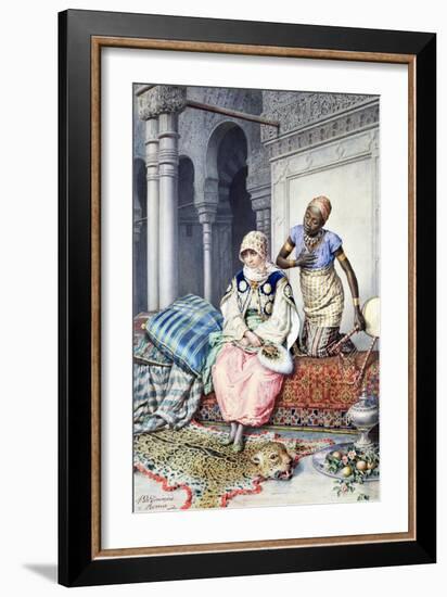 In the Harem-Achille De Dominicis-Framed Giclee Print