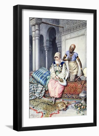 In the Harem-Achille De Dominicis-Framed Giclee Print