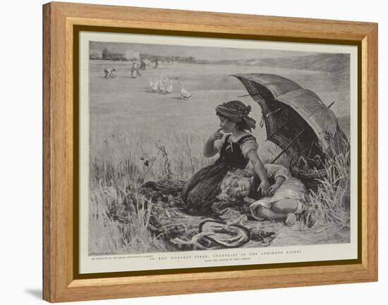 In the Harvest Field, Guardians of the Luncheon Basket-Frederick Morgan-Framed Premier Image Canvas