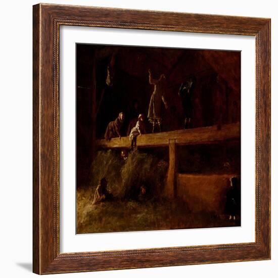 In the Hayloft, C.1878-Eastman Johnson-Framed Giclee Print