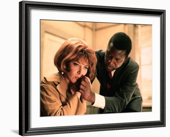 In The Heat Of The Night, Lee Grant, Sidney Poitier, 1967-null-Framed Photo