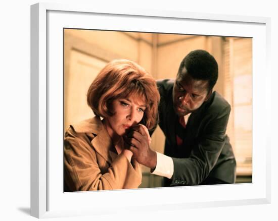 In The Heat Of The Night, Lee Grant, Sidney Poitier, 1967-null-Framed Photo