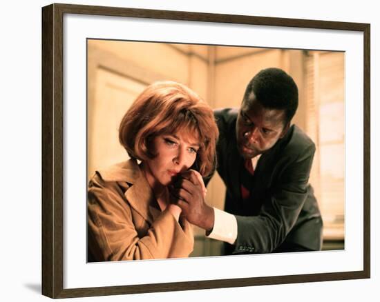 In The Heat Of The Night, Lee Grant, Sidney Poitier, 1967--Framed Photo