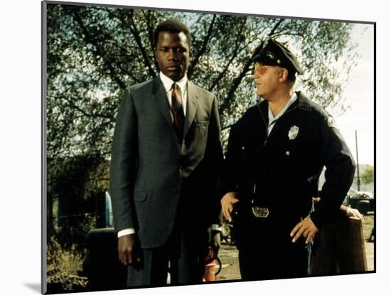 In The Heat Of The Night, Sidney Poitier, Rod Steiger, 1967-null-Mounted Photo