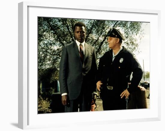 In The Heat Of The Night, Sidney Poitier, Rod Steiger, 1967-null-Framed Photo