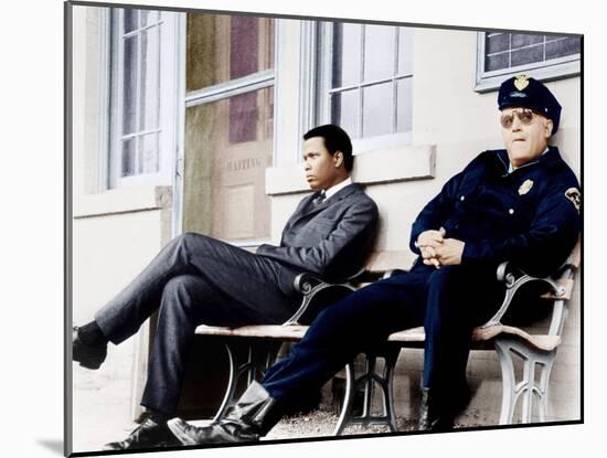 In the Heat of the Night, Sidney Poitier, Rod Steiger, 1967-null-Mounted Photo