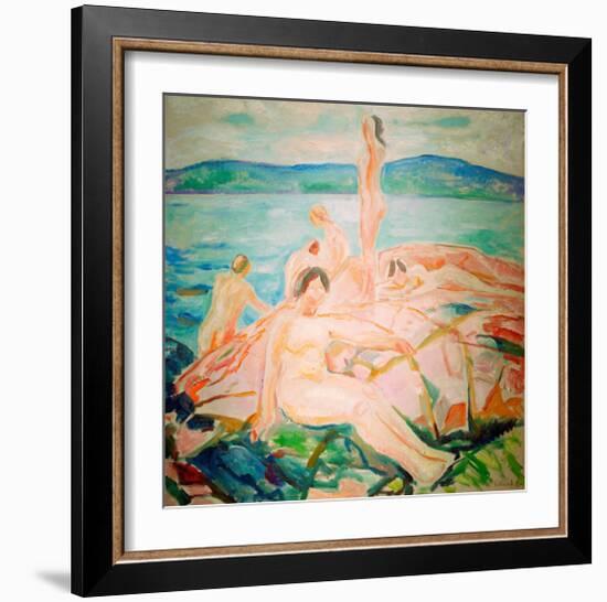 In the Height of the Summer, 1915-Edvard Munch-Framed Giclee Print