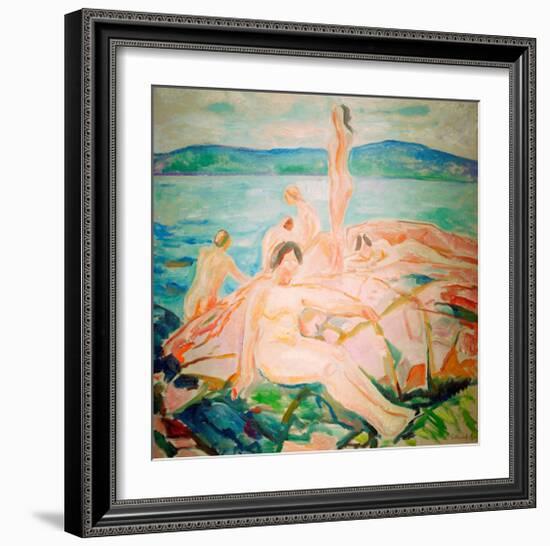 In the Height of the Summer, 1915-Edvard Munch-Framed Giclee Print