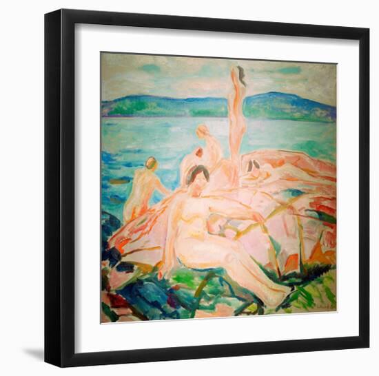 In the Height of the Summer, 1915-Edvard Munch-Framed Giclee Print