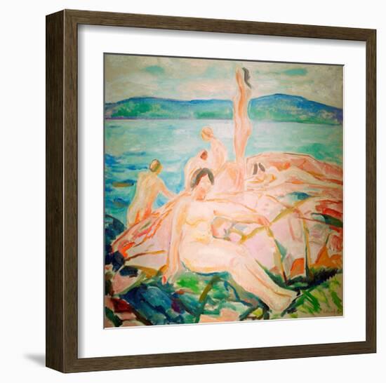 In the Height of the Summer, 1915-Edvard Munch-Framed Giclee Print