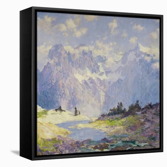 In the High Canadian Rockies, c.1914-1920-Guy Rose-Framed Premier Image Canvas