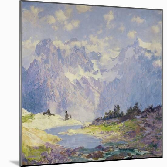 In the High Canadian Rockies, c.1914-1920-Guy Rose-Mounted Giclee Print