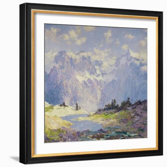 In the High Canadian Rockies, c.1914-1920-Guy Rose-Framed Giclee Print