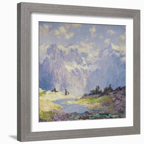 In the High Canadian Rockies, c.1914-1920-Guy Rose-Framed Giclee Print