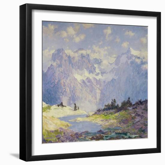 In the High Canadian Rockies, c.1914-1920-Guy Rose-Framed Giclee Print