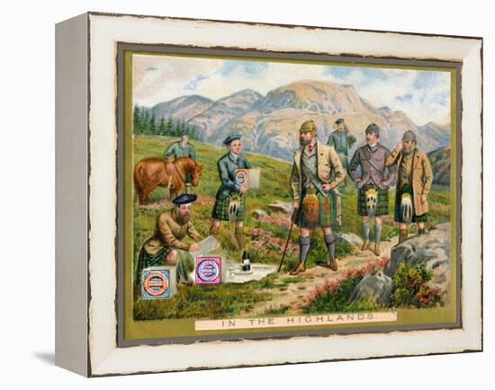 In the Highlands', a Promotional Card for Huntley and Palmers Biscuits, C.1890-null-Framed Premier Image Canvas