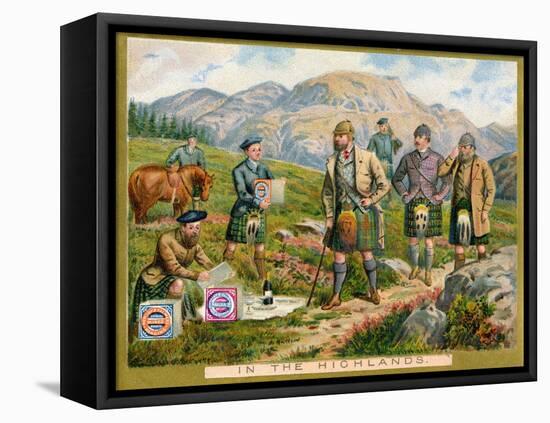 In the Highlands', a Promotional Card for Huntley and Palmers Biscuits, C.1890-null-Framed Premier Image Canvas