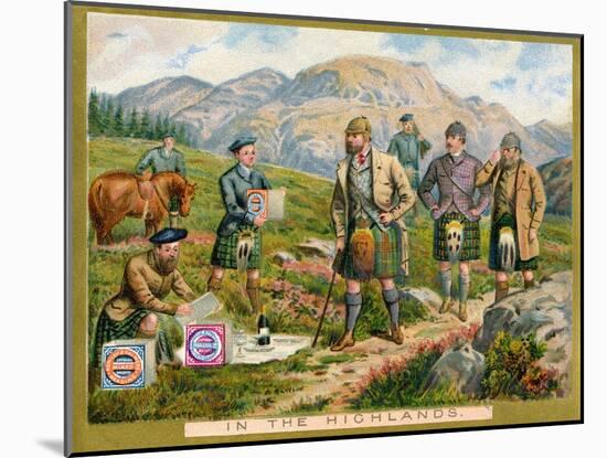 In the Highlands', a Promotional Card for Huntley and Palmers Biscuits, C.1890-null-Mounted Giclee Print