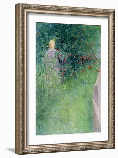 In the Holly Hedge-Carl Larsson-Framed Giclee Print