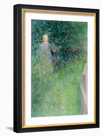 In the Holly Hedge-Carl Larsson-Framed Giclee Print