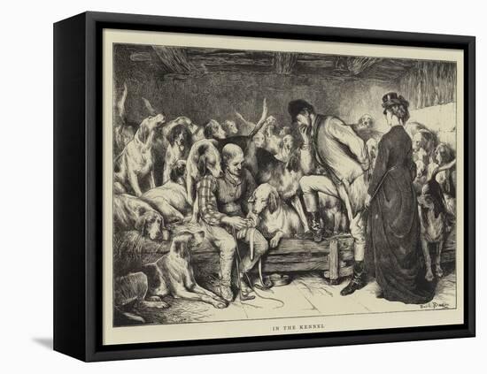 In the Kennel-Basil Bradley-Framed Premier Image Canvas