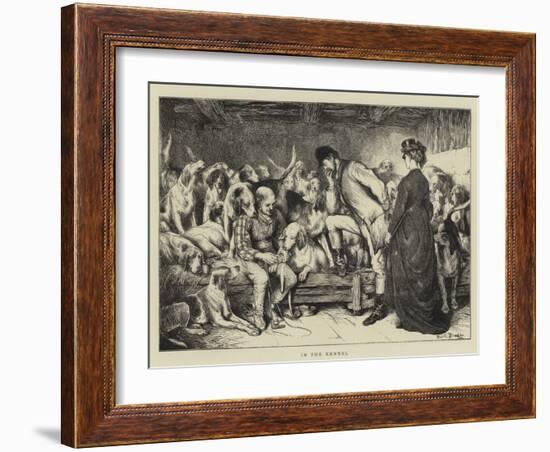 In the Kennel-Basil Bradley-Framed Giclee Print