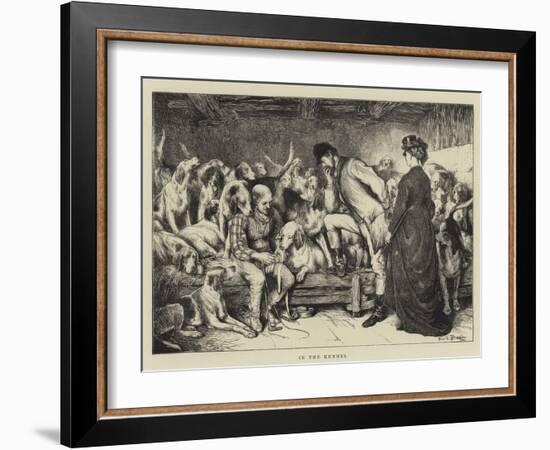 In the Kennel-Basil Bradley-Framed Giclee Print