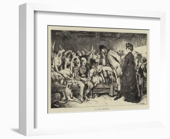 In the Kennel-Basil Bradley-Framed Giclee Print