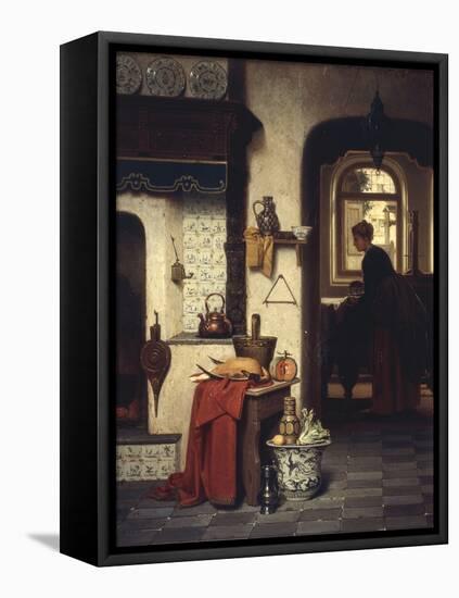 In the Kitchen, 1872-Charles Joseph Grips-Framed Premier Image Canvas