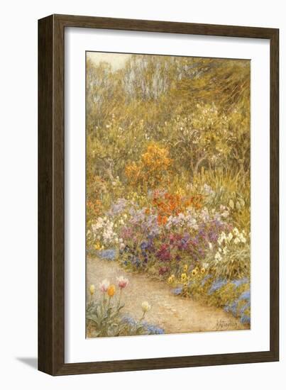 In the Kitchen Garden, Farringford-Helen Allingham-Framed Giclee Print