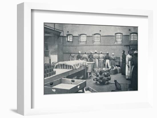 In the kitchen of Holloway Prison, London, c1901 (1901)-Unknown-Framed Photographic Print