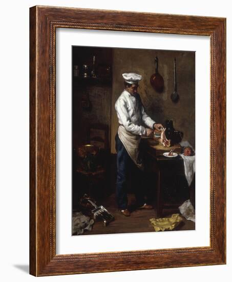 In the Kitchen-Theodule Ribot-Framed Giclee Print