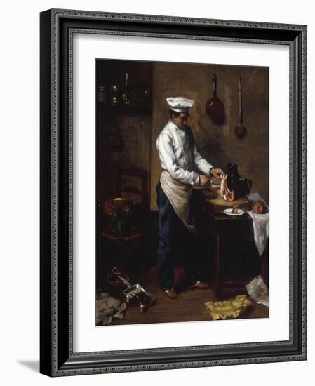 In the Kitchen-Theodule Ribot-Framed Giclee Print