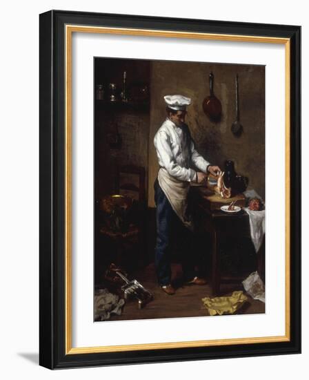 In the Kitchen-Theodule Ribot-Framed Giclee Print