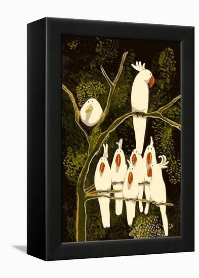 In the Land of the Cockatoo-Thomas MacGregor-Framed Premier Image Canvas