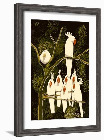 In the Land of the Cockatoo-Thomas MacGregor-Framed Giclee Print