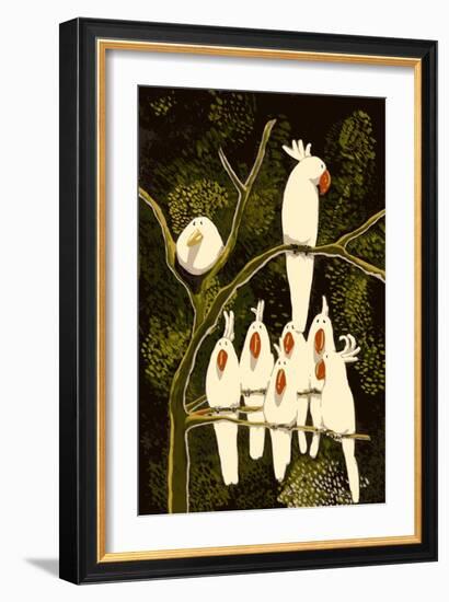 In the Land of the Cockatoo-Thomas MacGregor-Framed Giclee Print