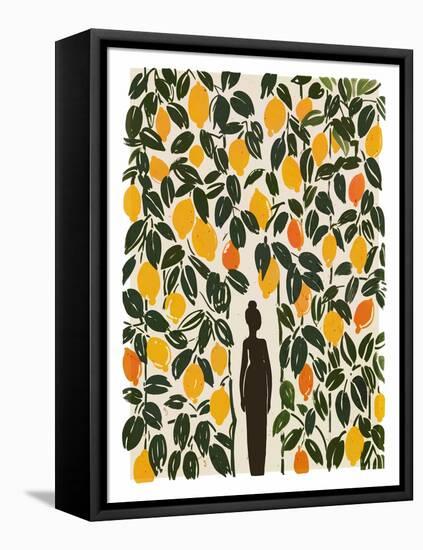 In the Lemon Garden-Treechild-Framed Premier Image Canvas