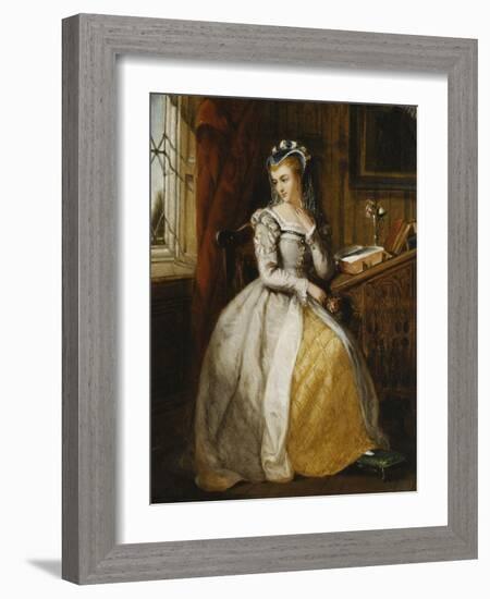 In the Library, 1897-Sir James Dromgole Linton-Framed Giclee Print