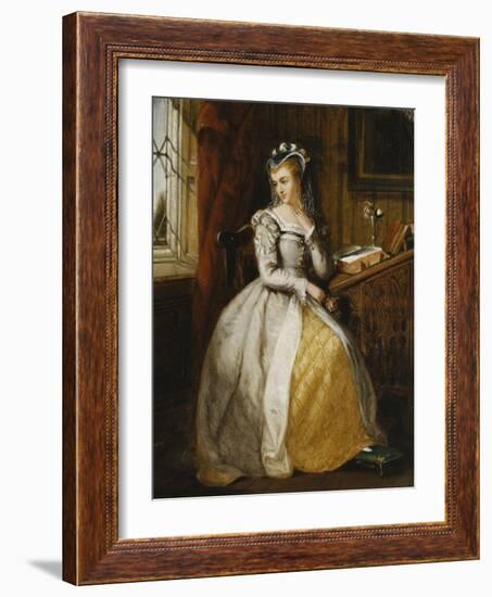 In the Library, 1897-Sir James Dromgole Linton-Framed Giclee Print