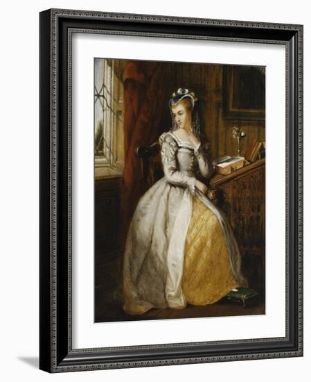 In the Library, 1897-Sir James Dromgole Linton-Framed Giclee Print