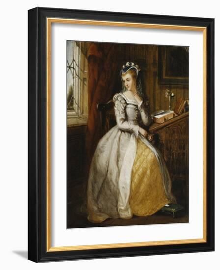 In the Library, 1897-Sir James Dromgole Linton-Framed Giclee Print