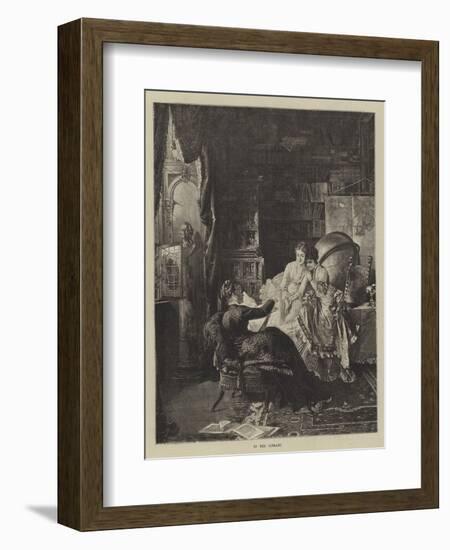 In the Library-null-Framed Giclee Print