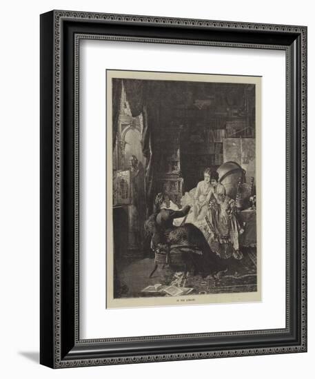 In the Library-null-Framed Giclee Print