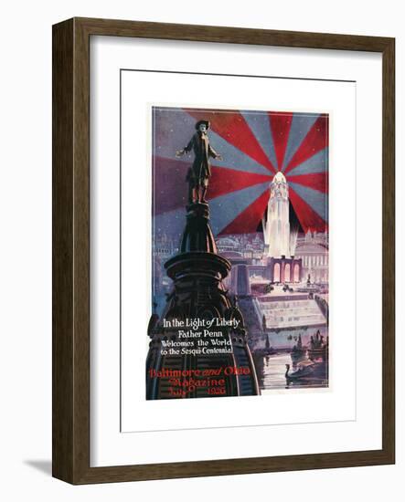 In the Light of Liberty 1926-Charles H. Dickson-Framed Giclee Print