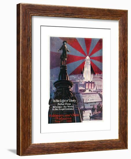 In the Light of Liberty 1926-Charles H. Dickson-Framed Giclee Print