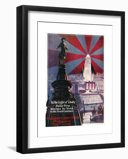 In the Light of Liberty 1926-Charles H. Dickson-Framed Giclee Print