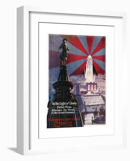 In the Light of Liberty 1926-Charles H. Dickson-Framed Giclee Print